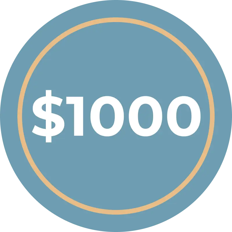 $1000